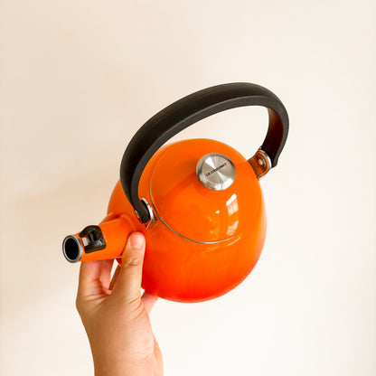 Le Creuset Flame Orange Kone Stovetop Kettle - Holds 1.6L