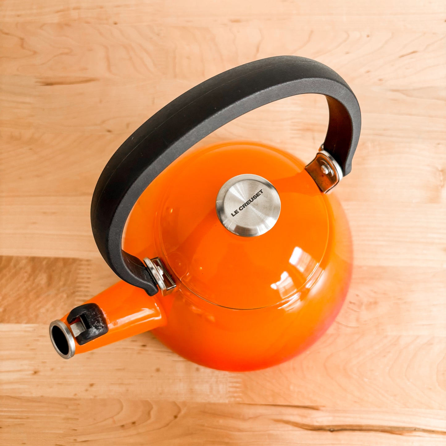Le Creuset Flame Orange Kone Stovetop Kettle - Holds 1.6L