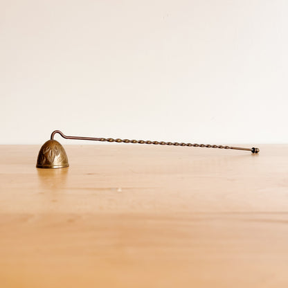Brass Candle Snuffer with Twisted Handle