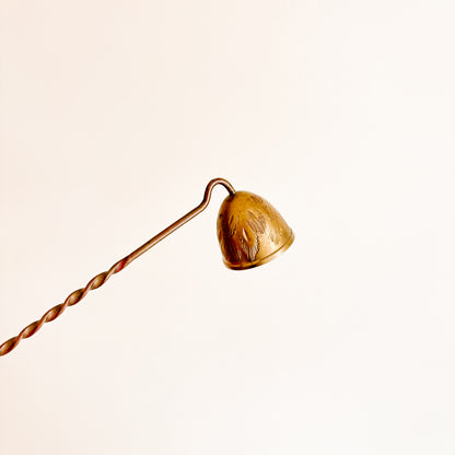 Brass Candle Snuffer with Twisted Handle