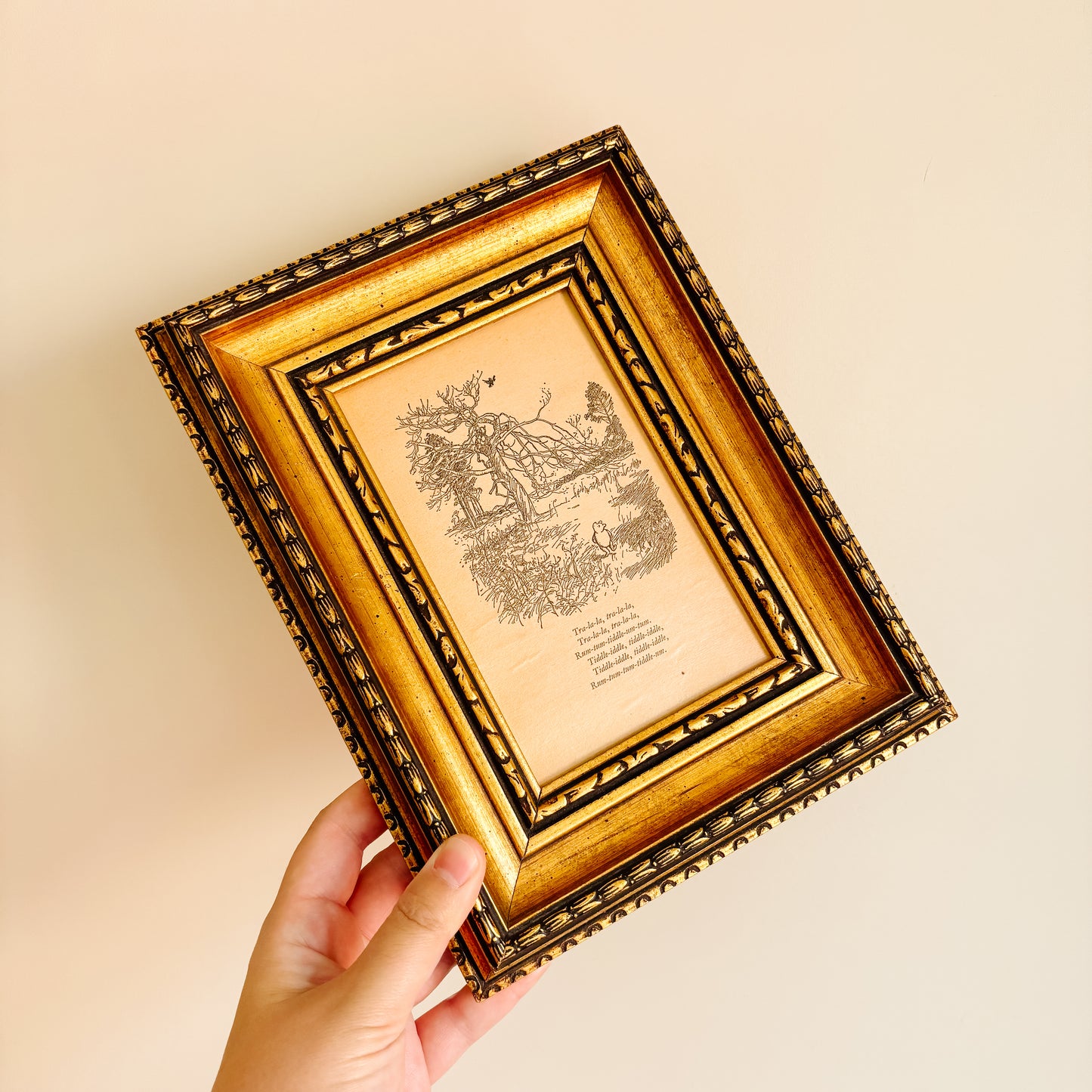 Winnie the Pooh Framed Artwork by E. H. Shepard - Winnie Wanders and Sings in the Hundred Acre Wood
