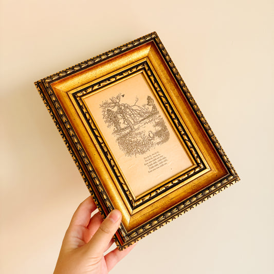 Winnie the Pooh Framed Artwork by E. H. Shepard - Winnie Wanders and Sings in the Hundred Acre Wood