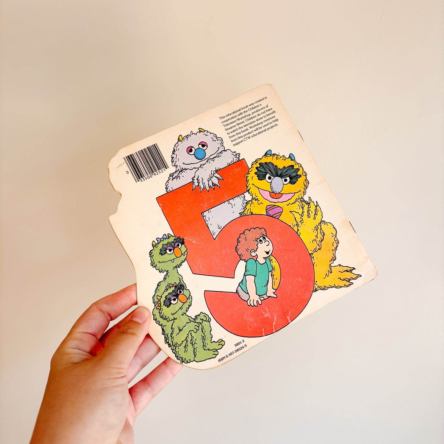 Sesame Street Five People in My Family - Golden Shape Book 1983