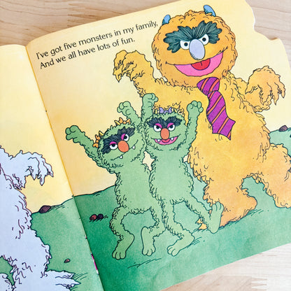 Sesame Street Five People in My Family - Golden Shape Book 1983