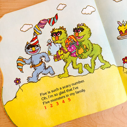 Sesame Street Five People in My Family - Golden Shape Book 1983
