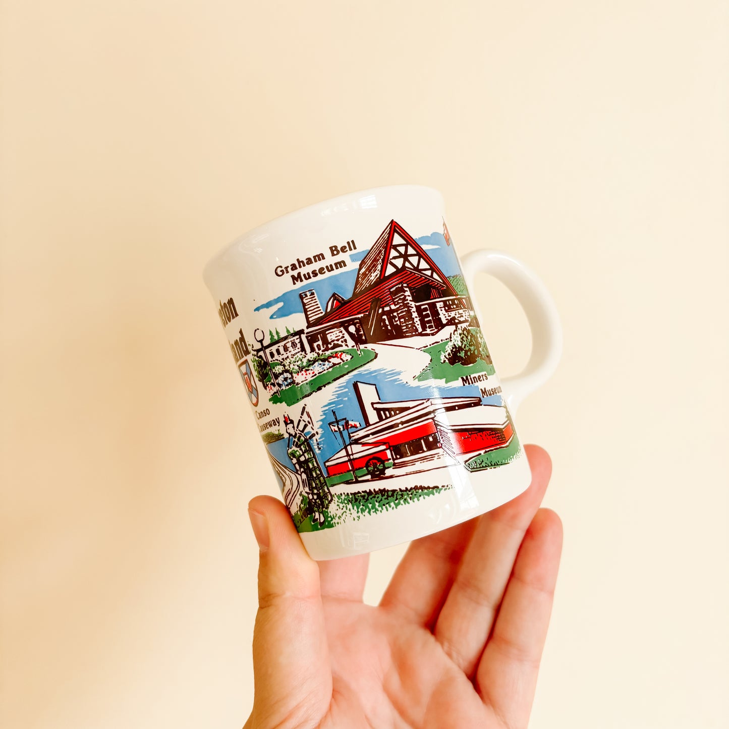 Stoneware Mug - Cape Breton Island Nova Scotia Travel Souvenir (made in England)