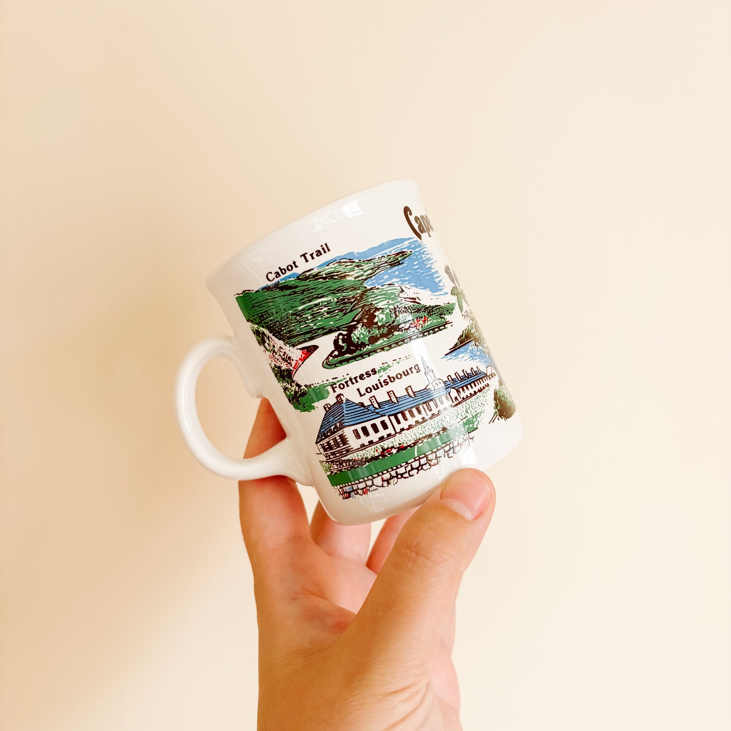 Stoneware Mug - Cape Breton Island Nova Scotia Travel Souvenir (made in England)