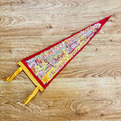 Knott's Berry Farm Ghost Town California Red Felt Pennant