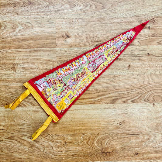 Knott's Berry Farm Ghost Town California Red Felt Pennant