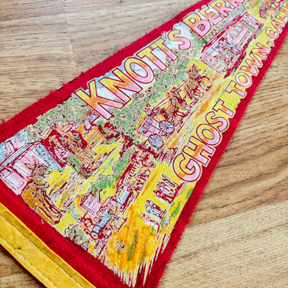 Knott's Berry Farm Ghost Town California Red Felt Pennant