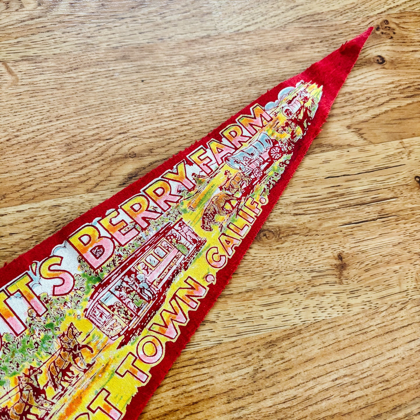 Knott's Berry Farm Ghost Town California Red Felt Pennant