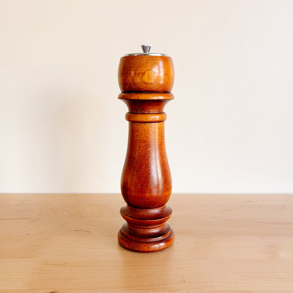 Vintage Baribocraft Maple 9" Two-in-One Pepper Mill and Salt Shaker