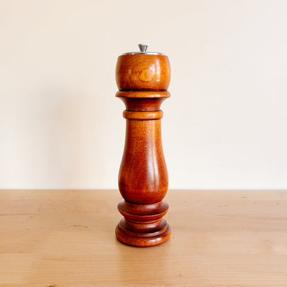 Vintage Baribocraft Maple 9" Two-in-One Pepper Mill and Salt Shaker