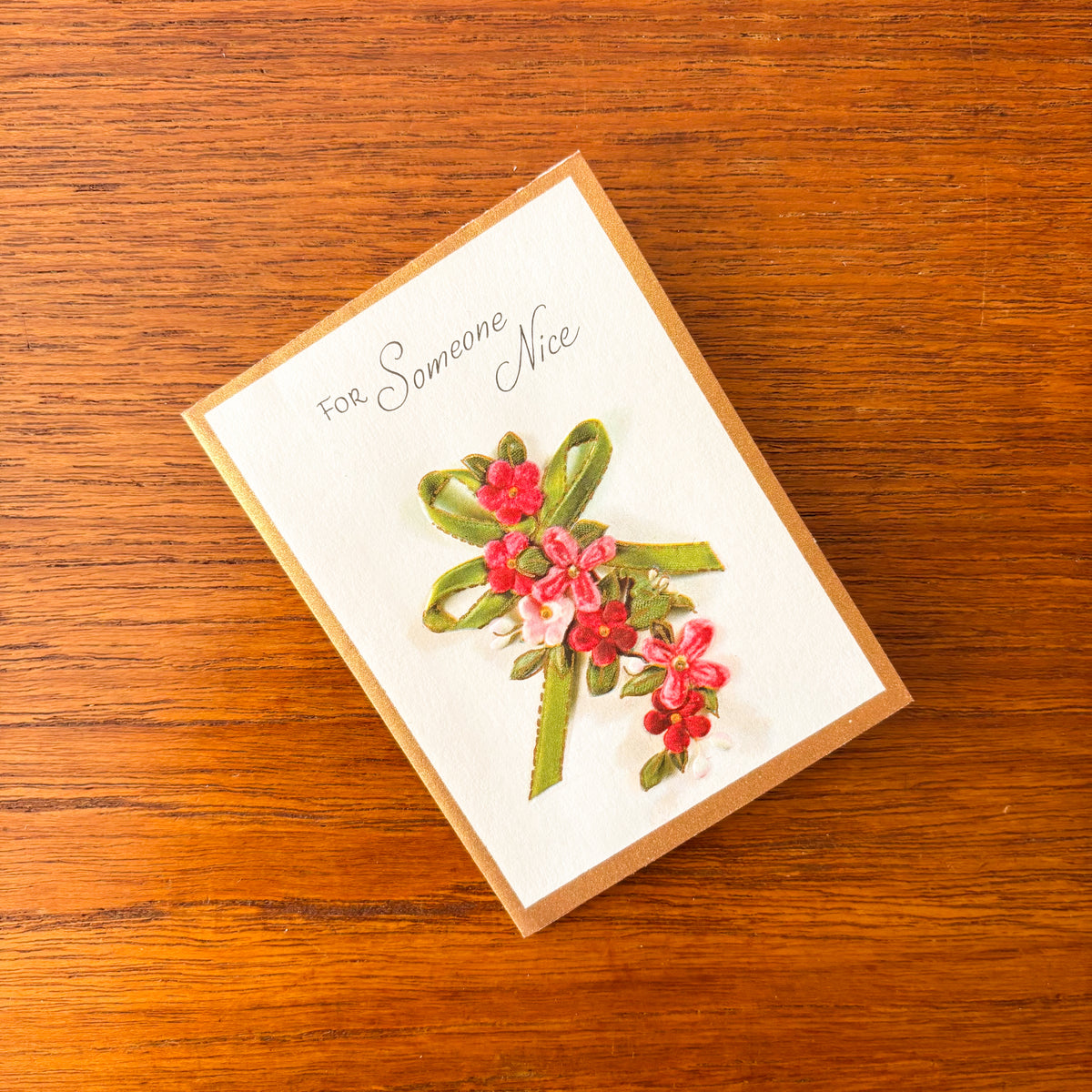 Vintage Greeting Card - For Someone Nice - 1960s Canada Lithograph Card