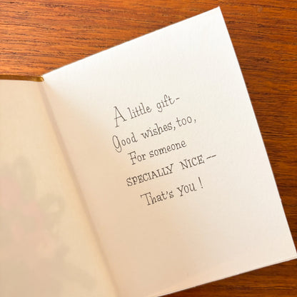 Vintage Greeting Card - For Someone Nice - 1960s Canada Lithograph Card