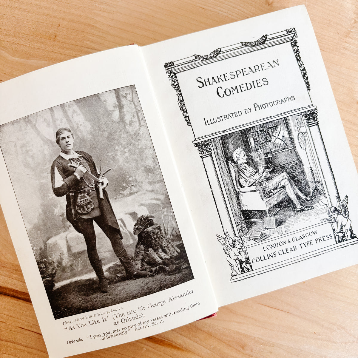 Antique Book - Collins Clear Type Press - Shakespeare Comedies (1920s)