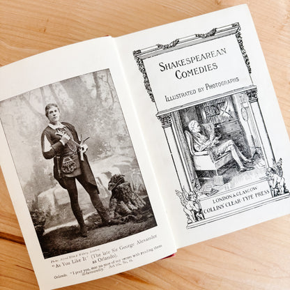 Antique Book - Collins Clear Type Press - Shakespeare Comedies (1920s)