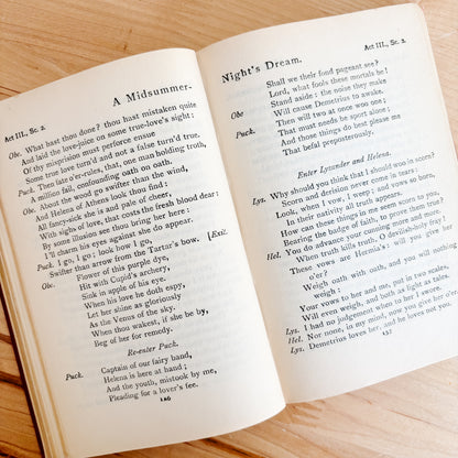 Antique Book - Collins Clear Type Press - Shakespeare Comedies (1920s)