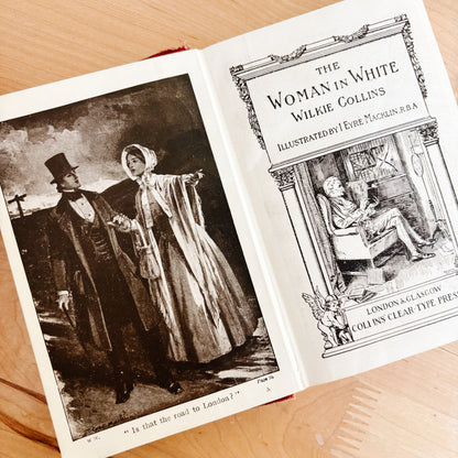 Antique Book - Collins Clear Type Press - Wilkie Collins, The Woman in White (1920s)