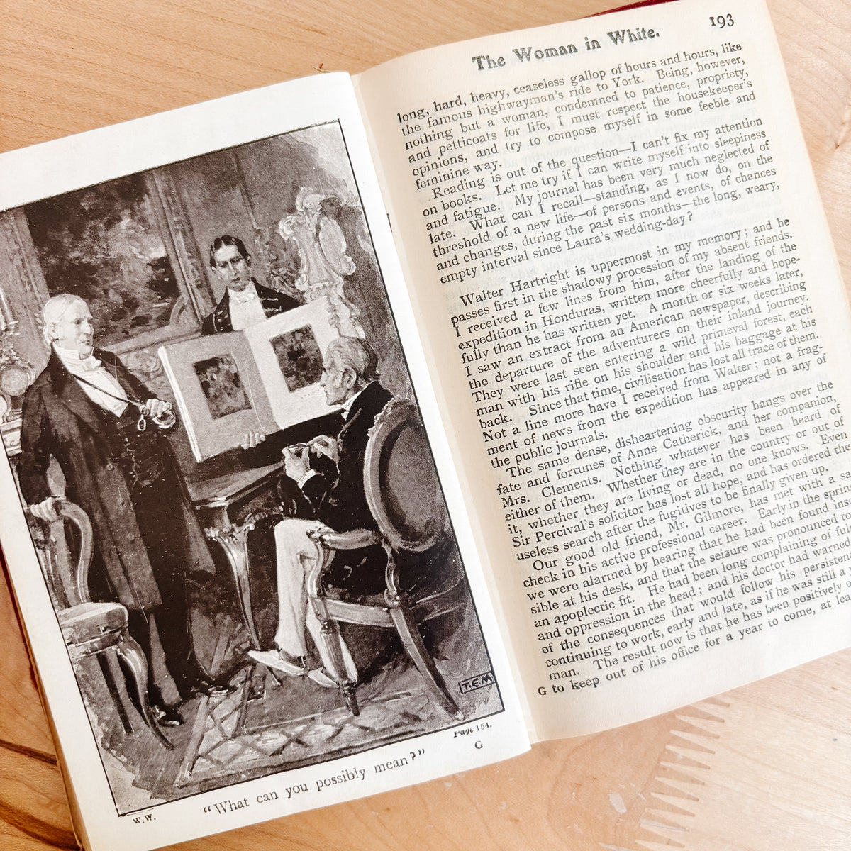 Antique Book - Collins Clear Type Press - Wilkie Collins, The Woman in White (1920s)