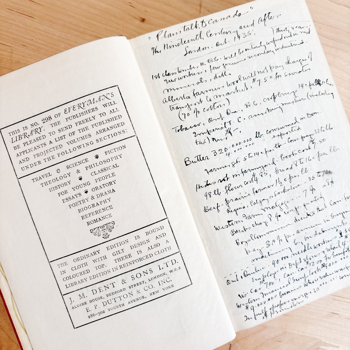 Antique Book - Everyman's Library - William Thackeray, Vanity Fair (1934)