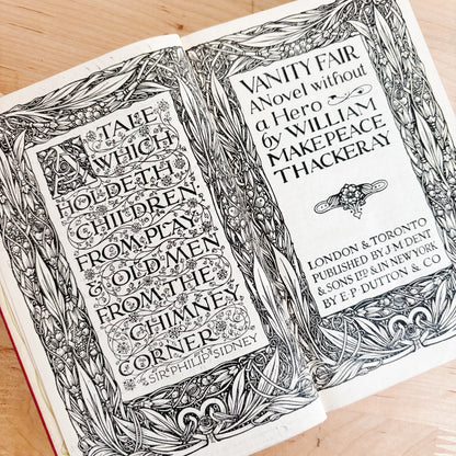 Antique Book - Everyman's Library - William Thackeray, Vanity Fair (1934)