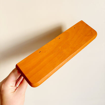 Mini Wooden Wall Shelf with Peg Hooks