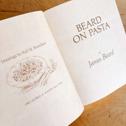 Vintage Cookbook - James Beard, Beard on Pasta (1st ed. Hardcover, 1983)